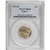 Image 3 : 1913-D 5C Type Two MS66 PCGS. Well struck as usually s 