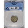 Image 1 : 1913-S 5C Type Two AU55 ANACS. Choice, with only light 