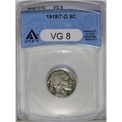 1918/7-D 5C VG8 ANACS. Though this example is heavily 
