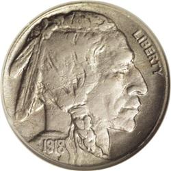 1918/7-D 5C --Laminations, Cleaned--ANACS. XF40 Details 