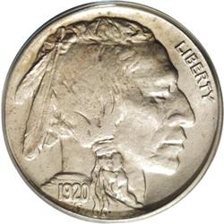 1920-D 5C MS64 PCGS. Steel-gray and apricot tints enri 