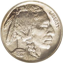 1923-S 5C MS65 NGC. This splendid key-date example is 