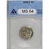 1926-D 5C MS64 ANACS. A somewhat satiny piece with sof 