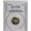 Image 1 : 1939-D 5C Reverse of 1938 MS66 Full Steps PCGS. A ligh 