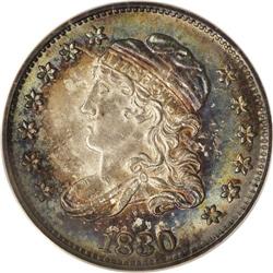 1830 H10C MS65 PCGS. V-2, LM-13, R.2. The usual die st 