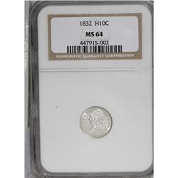 1832 H10C MS64 NGC. V-1, LM-3, R.1. Choice and excepti 
