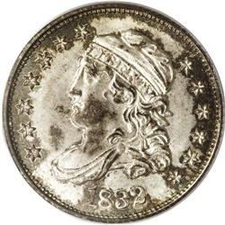 1832 H10C MS66 PCGS. V-1, LM-3, R.1. C shows over a ho 