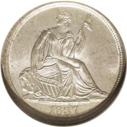 1837 H10C Large Date MS65 NGC. V-3. The date is slante 