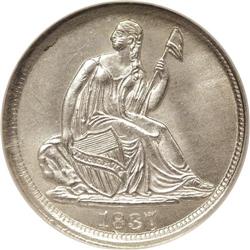 1837 H10C Large Date (Curl Top 1) MS66 NGC. This piece 