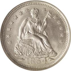 1854 H10C Arrows MS66 NGC. The mintage of the 1854 Arr 