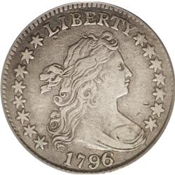 1796 10C VF35 PCGS. JR-3, R.5. 