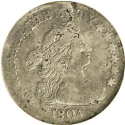 1804 10C 14 Stars on Reverse--Damaged--ANACS. VF20 Det 