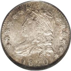 1820 10C Medium 0 MS65 PCGS. JR-11, R.3. Dusky golden- 