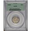Image 1 : 1830 10C Medium 10C AU55 PCGS. Light, even wear appear 