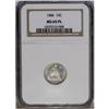 1886 10C MS65 Prooflike NGC. Frosty devices demonstrat 