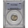 1907 10C MS66 PCGS. The satiny surfaces, mostly with a 