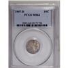 Image 3 : 1907-D 10C MS64 PCGS. Radiantly lustrous surfaces are 