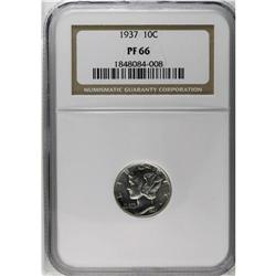 1937 10C PR66 NGC. The deep mirrors offer some contras 