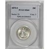 Image 1 : 1875-S 20C MS64 PCGS. Cherry-red and orange toning app 