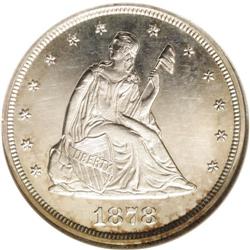 1878 20C PR64 Cameo NGC. The final issue of the twenty 