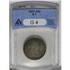 Image 3 : 1804 25C Good 4 ANACS. B-1, R.4. Slate-gray devices ar 