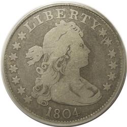 1804 25C Fine 12 PCGS. B-1, R.4. This variety is attri 