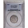 Image 3 : 1839 25C No Drapery MS64 PCGS. Closed Claws Reverse. I 
