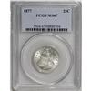 Image 3 : 1877 25C MS67 PCGS. A Superb, nearly flawless Gem with 