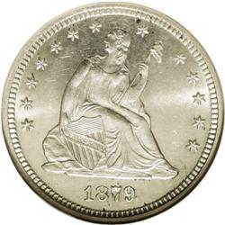 1879 25C MS66 NGC. An impressive Premium Gem that poss 