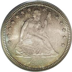 1886 25C MS67 PCGS. Rich orange-red and aquamarine pat 