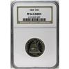 Image 3 : 1860 25C PR66 Cameo NGC. Type Two Obverse. Light orang 