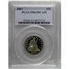 Image 1 : 1867 25C PR63 Deep Cameo PCGS. Intricately struck and 