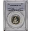 Image 1 : 1869 25C PR64 Cameo PCGS. Icy devices compare favorabl 