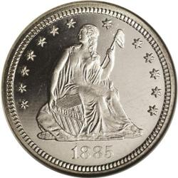 1885 25C PR67 Ultra Cameo NGC. 