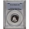 Image 1 : 1889 25C PR64 Cameo PCGS. An amazing black-and-white c 