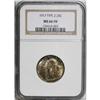 Image 1 : 1917 25C Type Two MS66 Full Head NGC. Satiny and lustr 