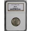 Image 1 : 1917-D 25C Type Two MS65 NGC. Lavender-gray, toned dar 