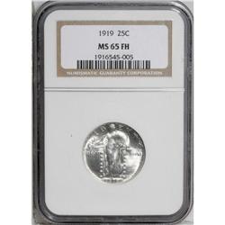 1919 25C MS65 Full Head NGC. An untoned Gem with excel 