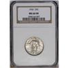 Image 1 : 1926 25C MS64 Full Head NGC. A gleaming near-Gem Type 