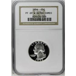 1956 25C PR69 W Deep Cameo NGC. This specimen is the e 