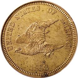1858 P1C Flying Eagle Cent, Judd-204, Pollock-248, R.5 