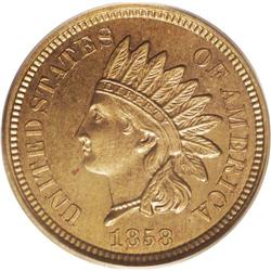 1858 P1C Indian Cent, Judd-212, Pollock-256, 263, R.4, 
