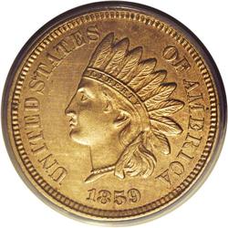 1859 P1C Indian Cent, Judd-227, Pollock-271, Low R.6, 