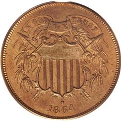 1864 2C J-371 PR65 PCGS.From The Antigo Collection. 