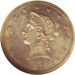 1870 $10 Ten Dollar, Judd-1035, Pollock-1170, R.8, PR6 