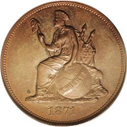 1871 50C Standard Silver Half Dollar, Judd-1106, Pollo 