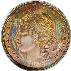 1878 S$1 J-1559 PR64 Red and Brown PCGS.From The Derri 