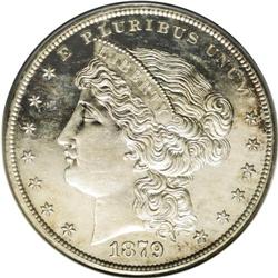 1879 S$1 Metric Dollar, Judd-1617, Pollock-1813, R.4, 