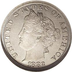 1882 5C Liberty Head Five Cents, Judd-1684, Pollock-18 