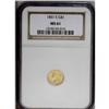 Image 3 : 1851-C G$1 MS61 NGC. Variety 4-D. This is a great cho 